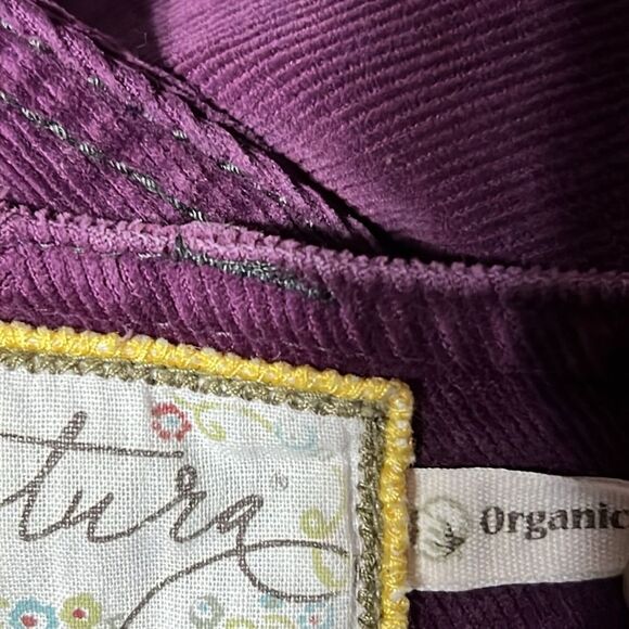 Aventura — organic cotton fabric  purple jeans size 6 - Picture 8 of 15